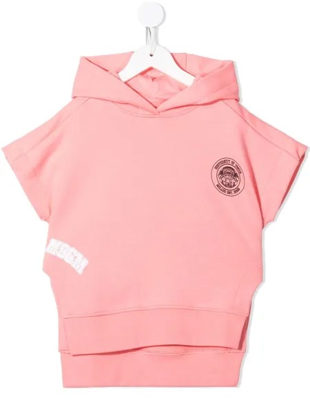 MSGM Kids худи с короткими рукавами и логотипом