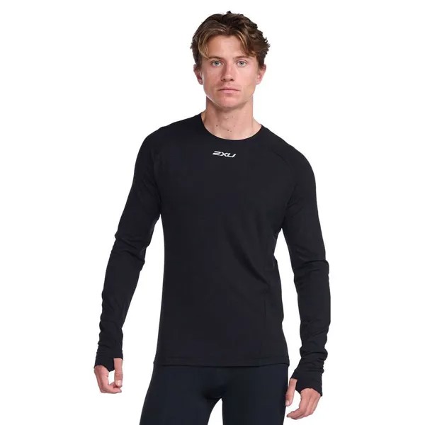 Футболка с длинным рукавом 2XU Ignition Base Layer, черный