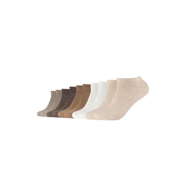Носки-кроссовки унисекс натуральный меланжевый, упаковка 10 шт. S.OLIVER, цвет braun