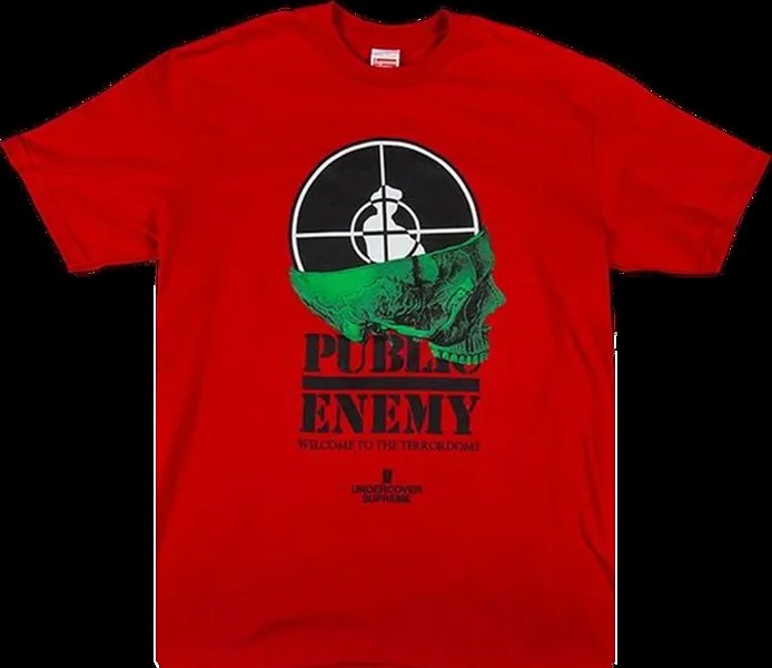 Футболка Supreme x Undercover x Public Enemy Terrordome T-Shirt 'Red', красный