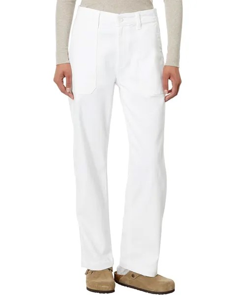 Джинсы AG Jeans Analeigh High-Rise Straight Crop in Cloud White, белый