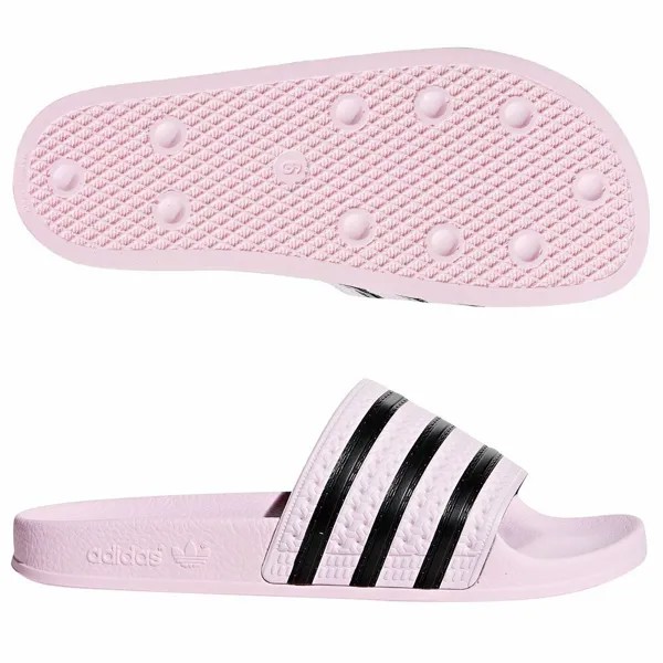 Новые женские шлепанцы Adidas ADILETTE CG6148 Clear Pink/Black Flip Flops v1