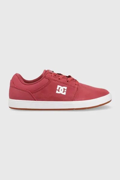 Замшевые туфли DC, красный