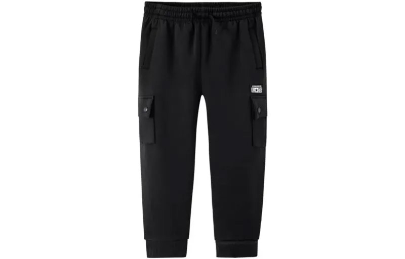 Детские трикотажные спортивные штаны Converse, цвет Black
