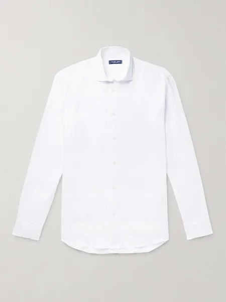 Льняная рубашка Frescobol Carioca, белый