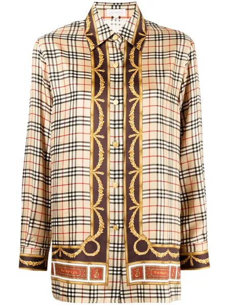 Burberry Pre-Owned рубашка 1990-х годов в клетку Vintage Check