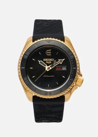 Наручные часы Seiko x Evisen Skateboards SRPF94K1S Seiko 5 Sports, цвет чёрный