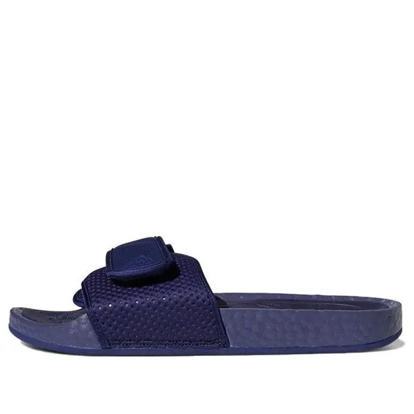 Тапочки x pharrell boost slides Adidas, синий