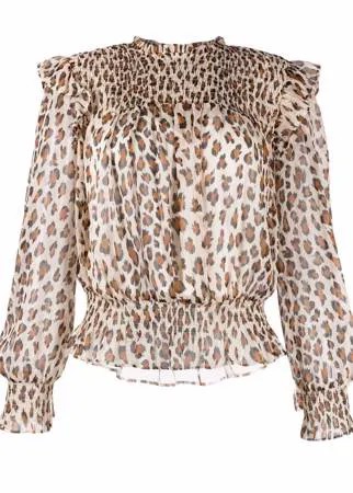 TWINSET блузка с леопардовым принтом