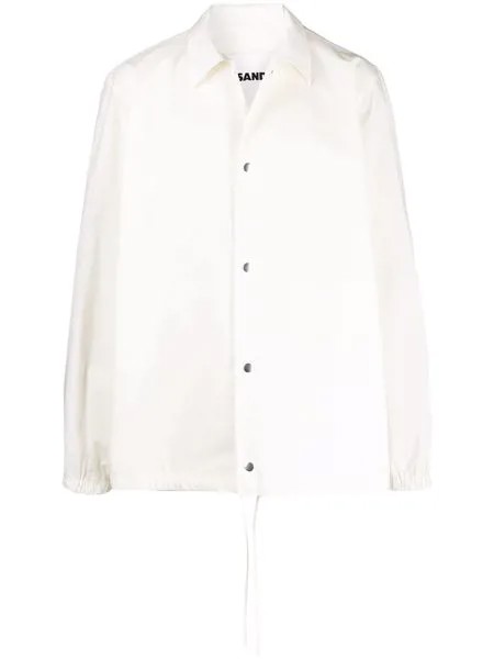 Jil Sander куртка-рубашка с логотипом на спине