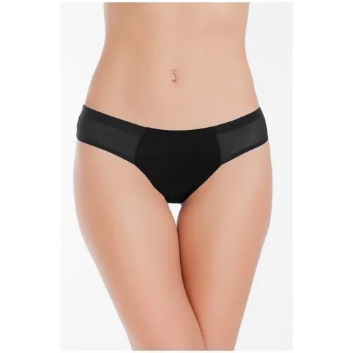 Vis-a-Vis Трусы бикини низкой посадки с сеткой, размер XS, black