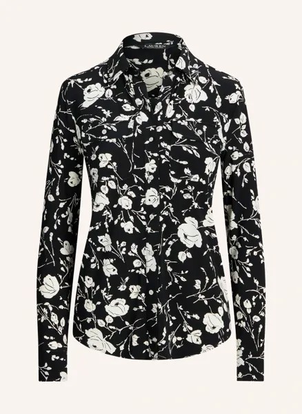 Блузка-рубашка из джерси Lauren Ralph Lauren, черный