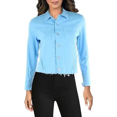 LAgence Женская укороченная джинсовая куртка Janelle Blue Stretch S BHFO 4365