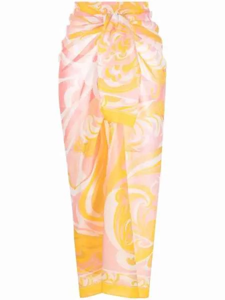 Emilio Pucci парео с принтом Albizia