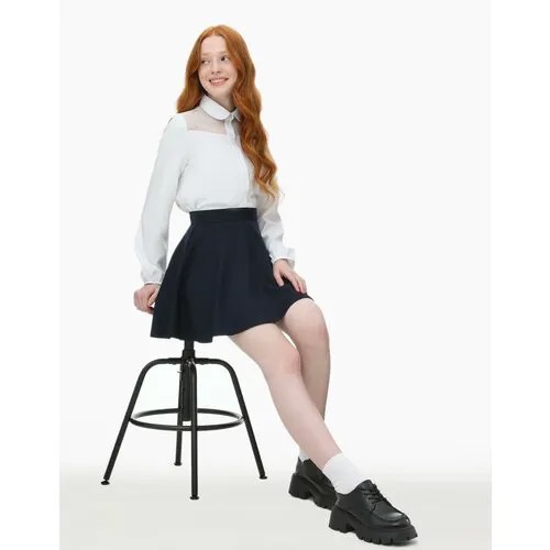 Школьная юбка Gloria Jeans, мини, размер 140, мультиколор