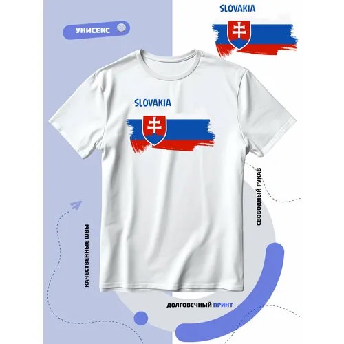 Футболка SMAIL-P флаг Словакии, размер 4XS, белый