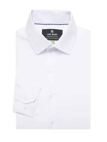 Однотонная классическая рубашка Tom Baine, белый
