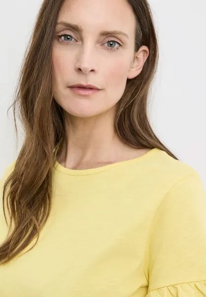 Базовая футболка OBERTEIL MIT LEICHTEN TROMPETENÄRMELN Gerry Weber, светло-желтый