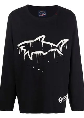 Greg Lauren X Paul & Shark футболка с длинными рукавами и логотипом