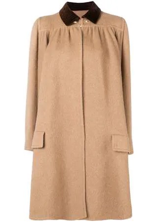 Valentino Pre-Owned расклешенное пальто с драпировками 1970-х годов