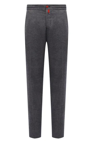 Брюки из хлопка и шерсти Kiton