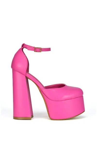 Туфли на очень высокой платформе и массивном каблуке 'Rae' XY London, розовый