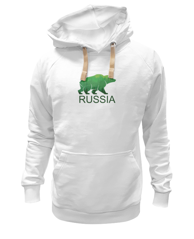 Худи Printio Россия, russia белое 2XL