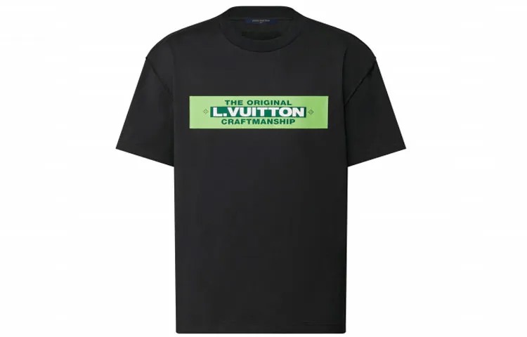 Louis Vuitton L.Vuitton Футболка с принтом Черная, цвет Come with Original Gift Bag