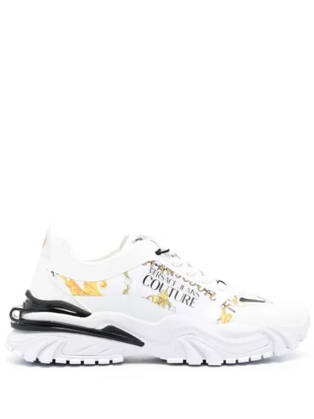 Versace Jeans Couture кеды с принтом Baroccoflage, белый