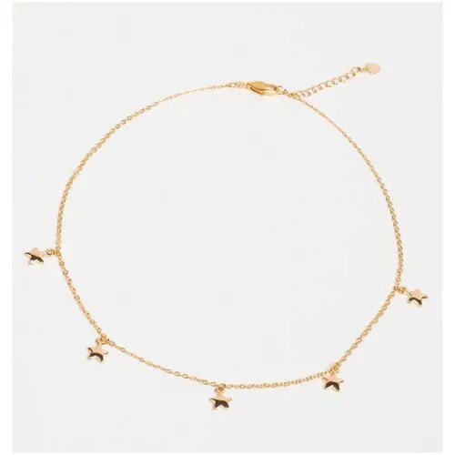 Колье VERUSCHKA JEWELRY, длина 36 см, золотой