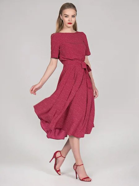 Платье женское Olivegrey Pl000660L(allia) бордовое 44 RU