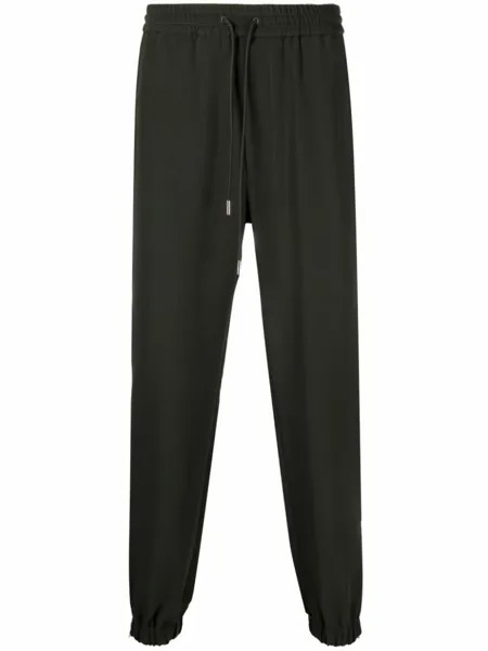 Alexander McQueen спортивные брюки с кулиской, зеленый