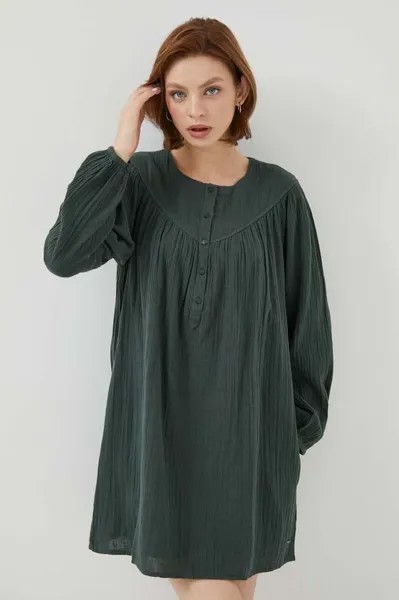 ИНДИЯ хлопковое платье Pepe Jeans, зеленый