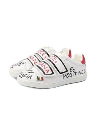 Кожаные кеды Dolce & Gabbana