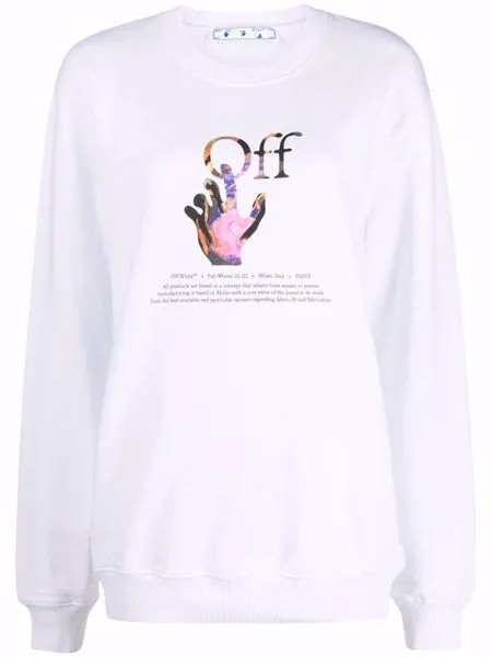 Off-White толстовка Caravaggio Hand с логотипом