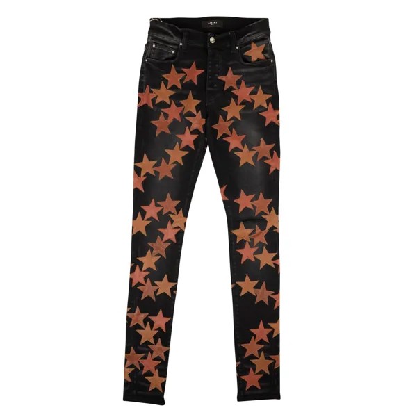 Джинсы Скинни Amiri Chemist Star - Черный/Коричневый, черный