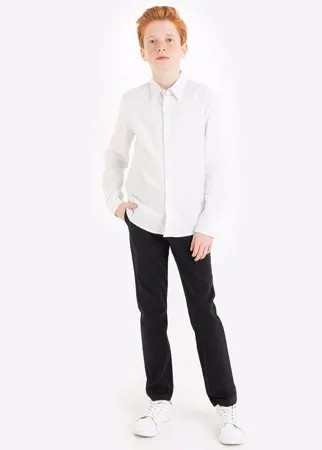 Чёрные брюки Slim для мальчика Gloria Jeans