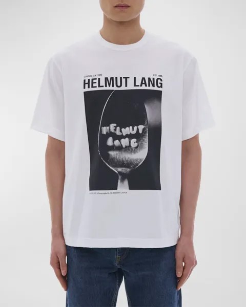 Мужская футболка с фотографическим логотипом Helmut Lang