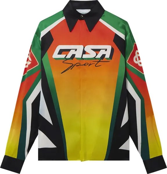 Рубашка Casablanca Classic Collar Long-Sleeve 'Casa Moto Sport', разноцветный