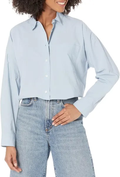 Рубашка оверсайз из поплина The Signature Madewell, цвет Weathered Sky