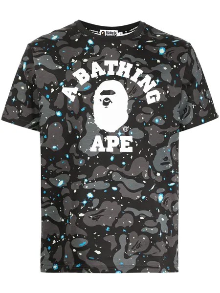 A BATHING APE® футболка Space Camo с логотипом