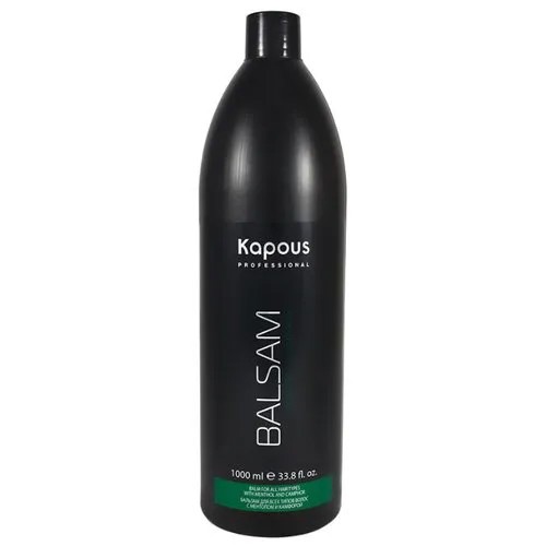 Kapous Professional бальзам для всех типов волос с ментолом и камфорой, 1000 мл