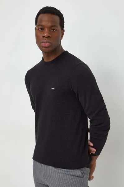 Свитер с оттенком шелка Calvin Klein, черный