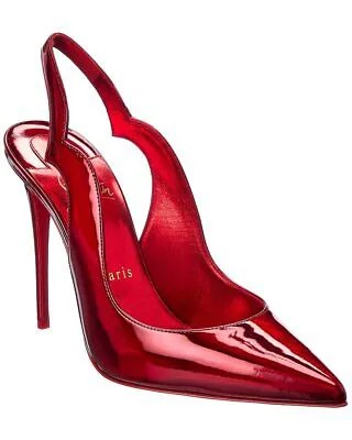 Christian Louboutin Hot Chick Sling 100 Женские лакированные туфли-лодочки с ремешком на пятке