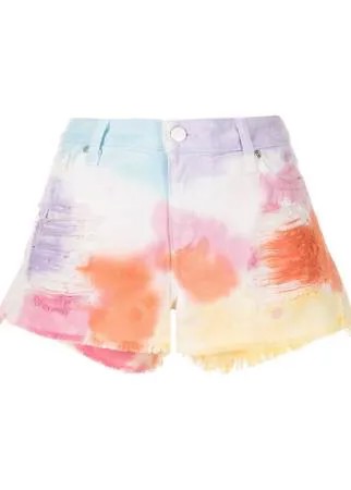 Mira Mikati джинсовые шорты с принтом тай-дай