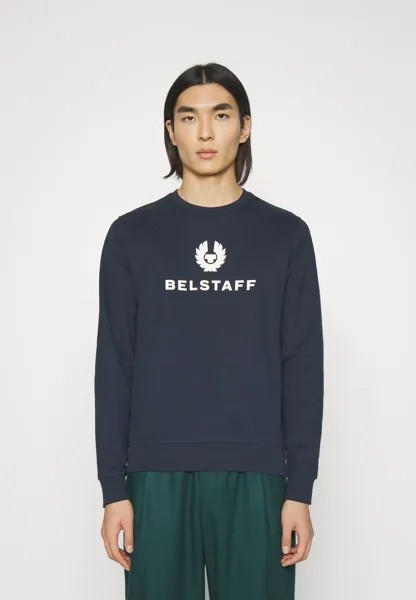 Толстовка SIGNATURE CREWNECK Belstaff, темные чернила