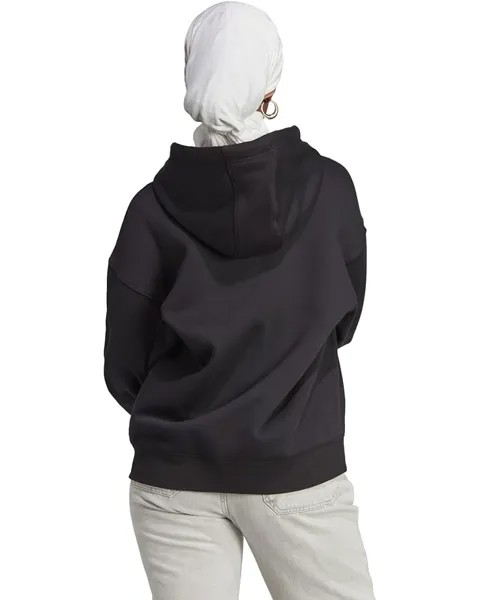 Худи Adidas Essentials Full Zip Boyfriend Hoodie, черный