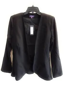 Женский однотонный пиджак NYDJ с подплечниками, черный, 2 шт.