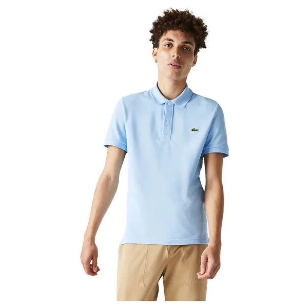 Поло с коротким рукавом Lacoste Slim Fit Petit Piqué, синий
