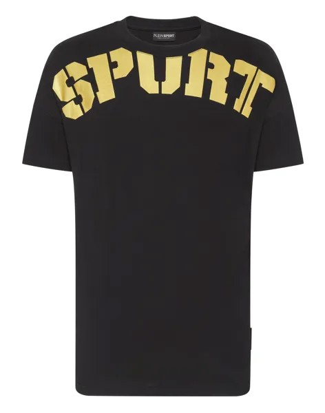 Футболка с круглым вырезом SS Plein Sport, цвет Black / Gold